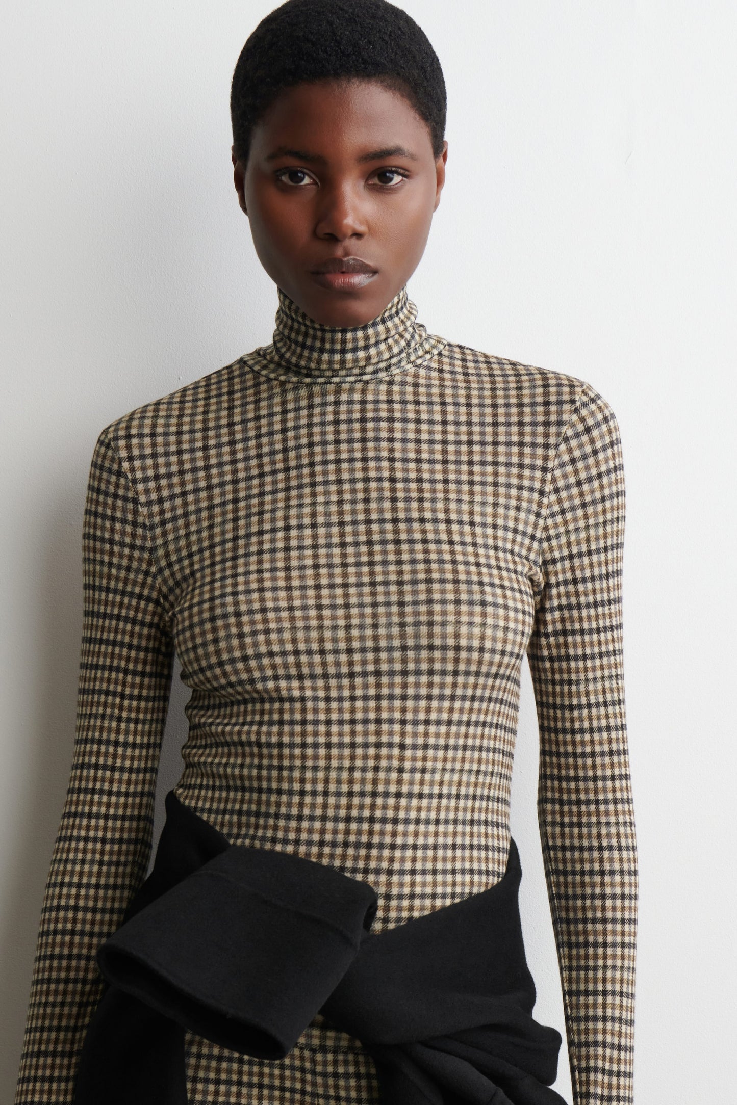 Merino Wool High-Neck Top