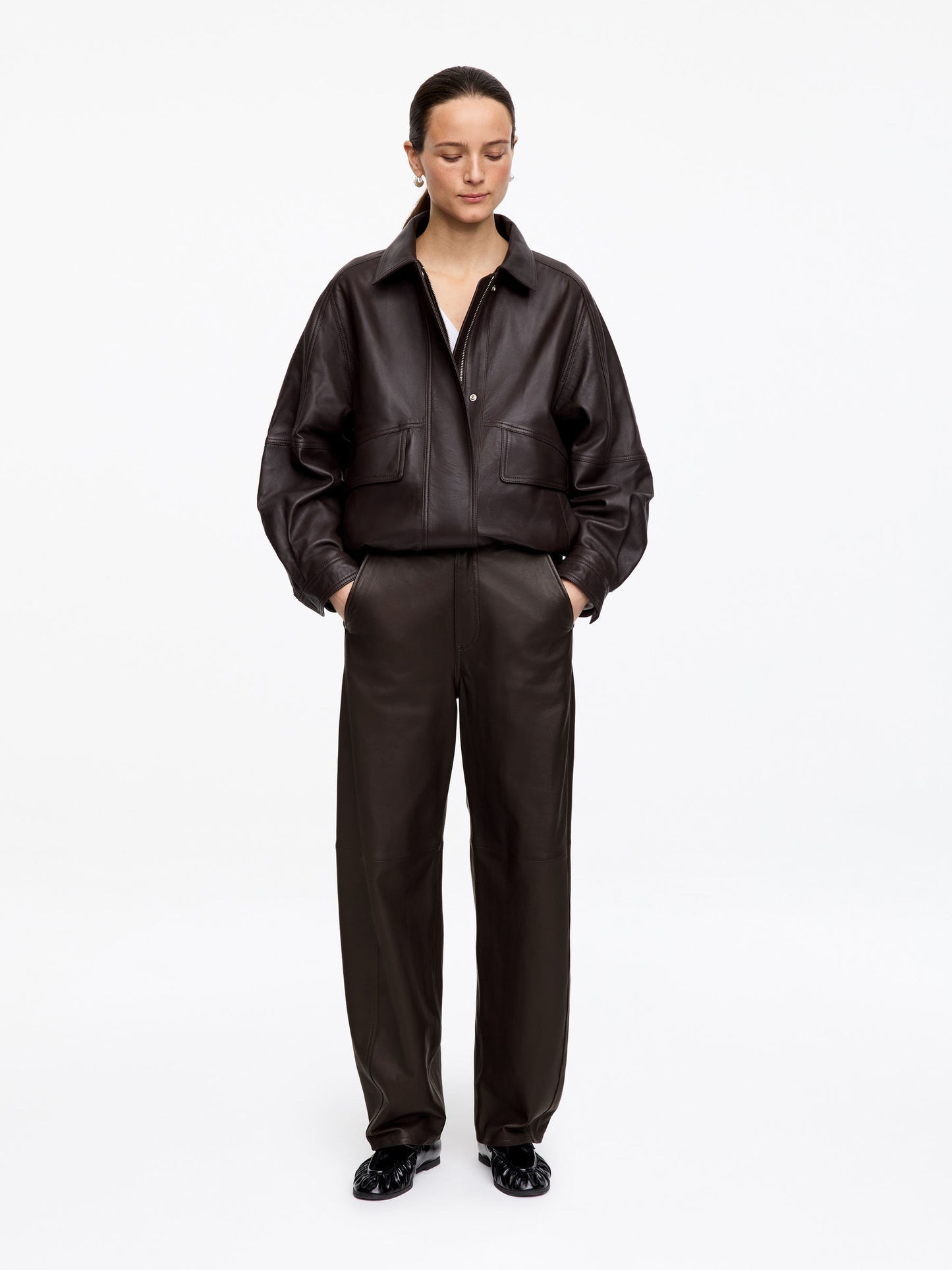 Barrel Leather Trousers