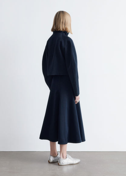 Sculptural-Sleeve Jacket