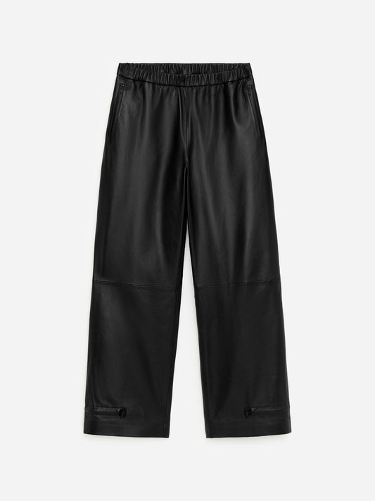 Relaxed Leather Trousers