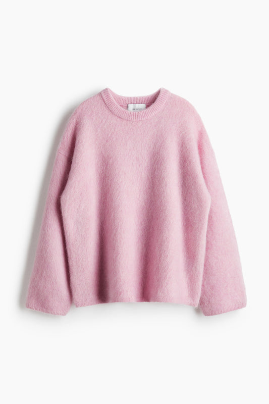 Oversized mohair-blend jumper