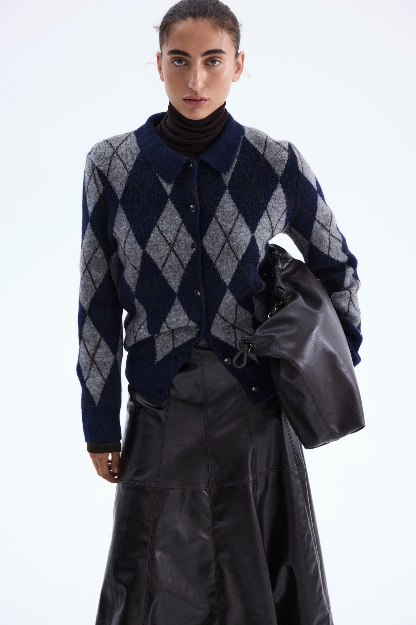 Collared cardigan