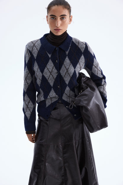 Collared cardigan