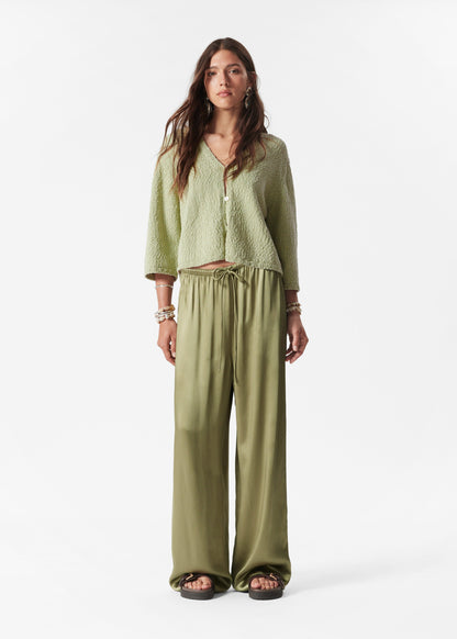 Knitted Short-Sleeve Cardigan