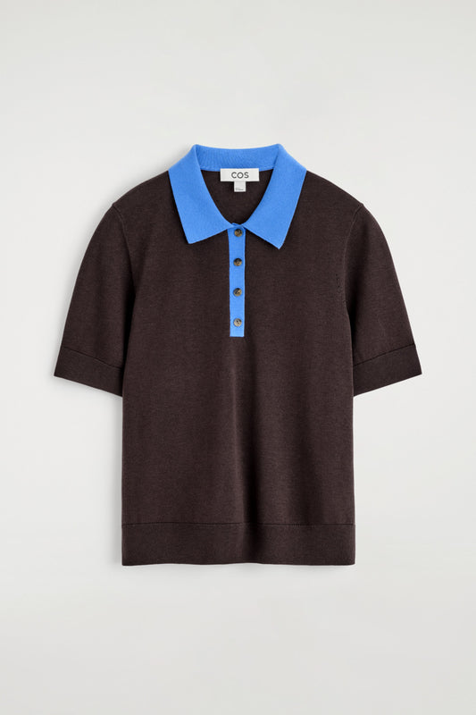 Shrunken Wool-Blend Polo Shirt