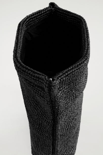 Folded Clutch Straw Bag