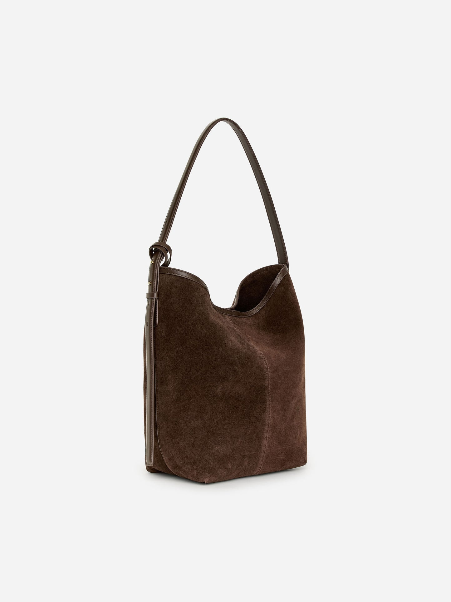 Suede Bucket Tote