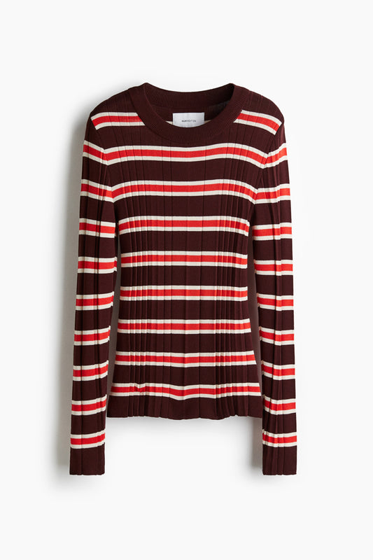 Rib-knit top