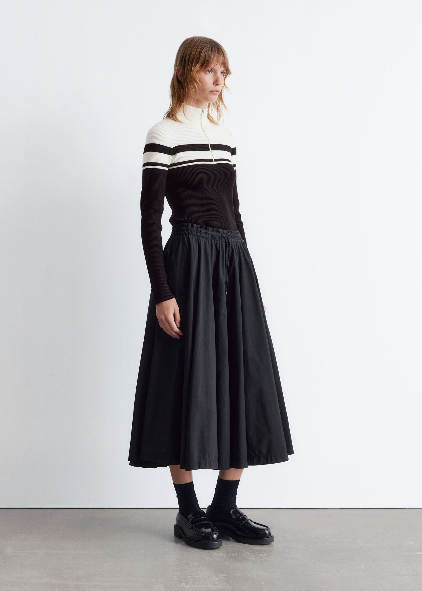 Zip-Top Mock Neck Jumper