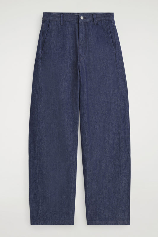 Wide-Leg Denim Trousers