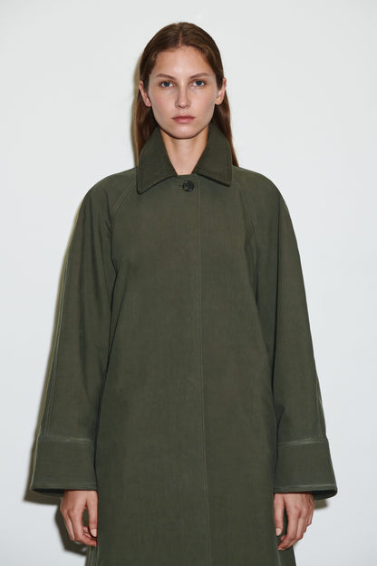 Wool-Trimmed Car Coat