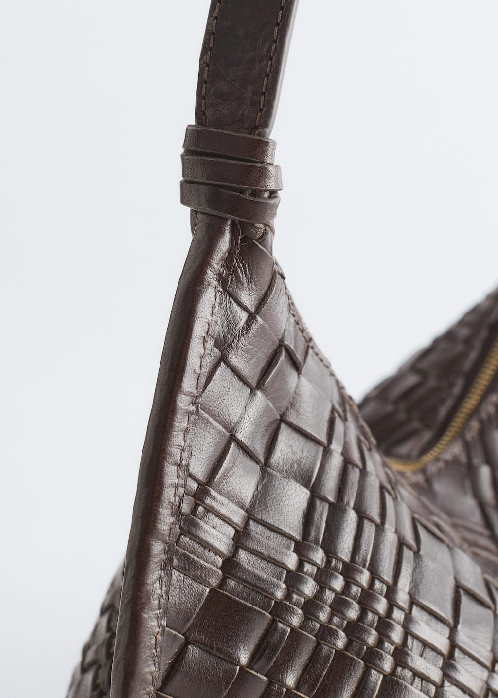 Interwoven Leather Crossbody Bag