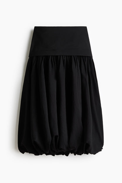 Midi balloon skirt