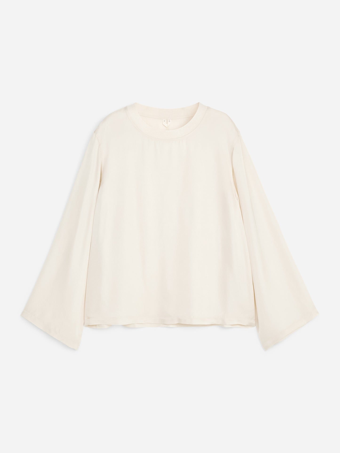 Long-Sleeve Satin Top