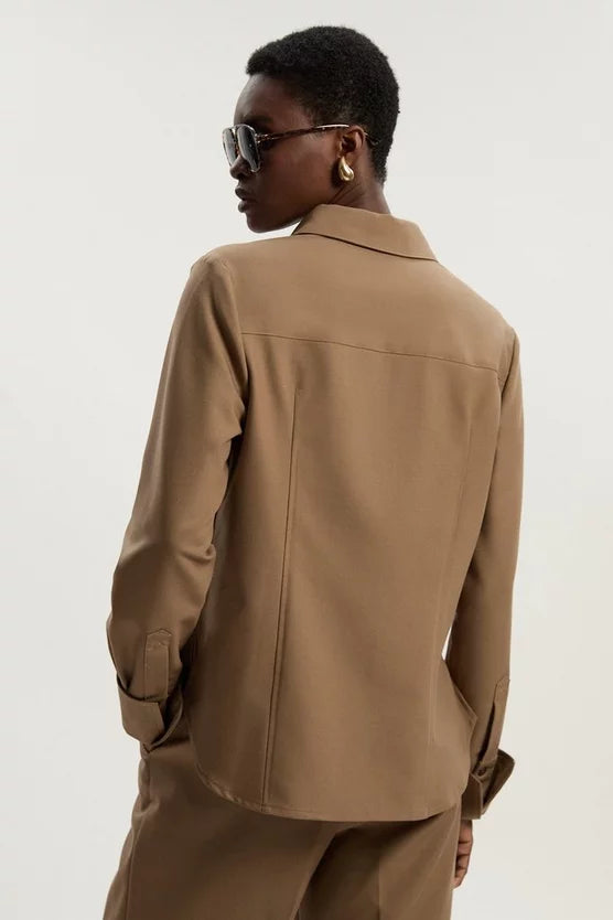 Viscose Blend Tailored Shirt