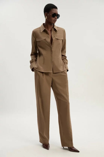 Viscose Blend Tailored Shirt