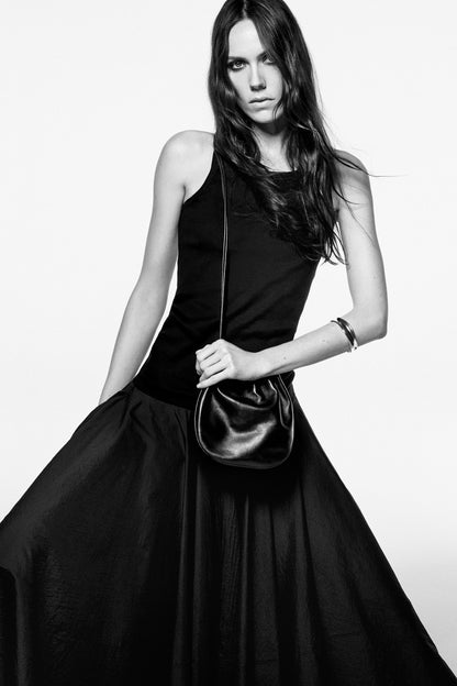 Circle-Cut Midi Skirt