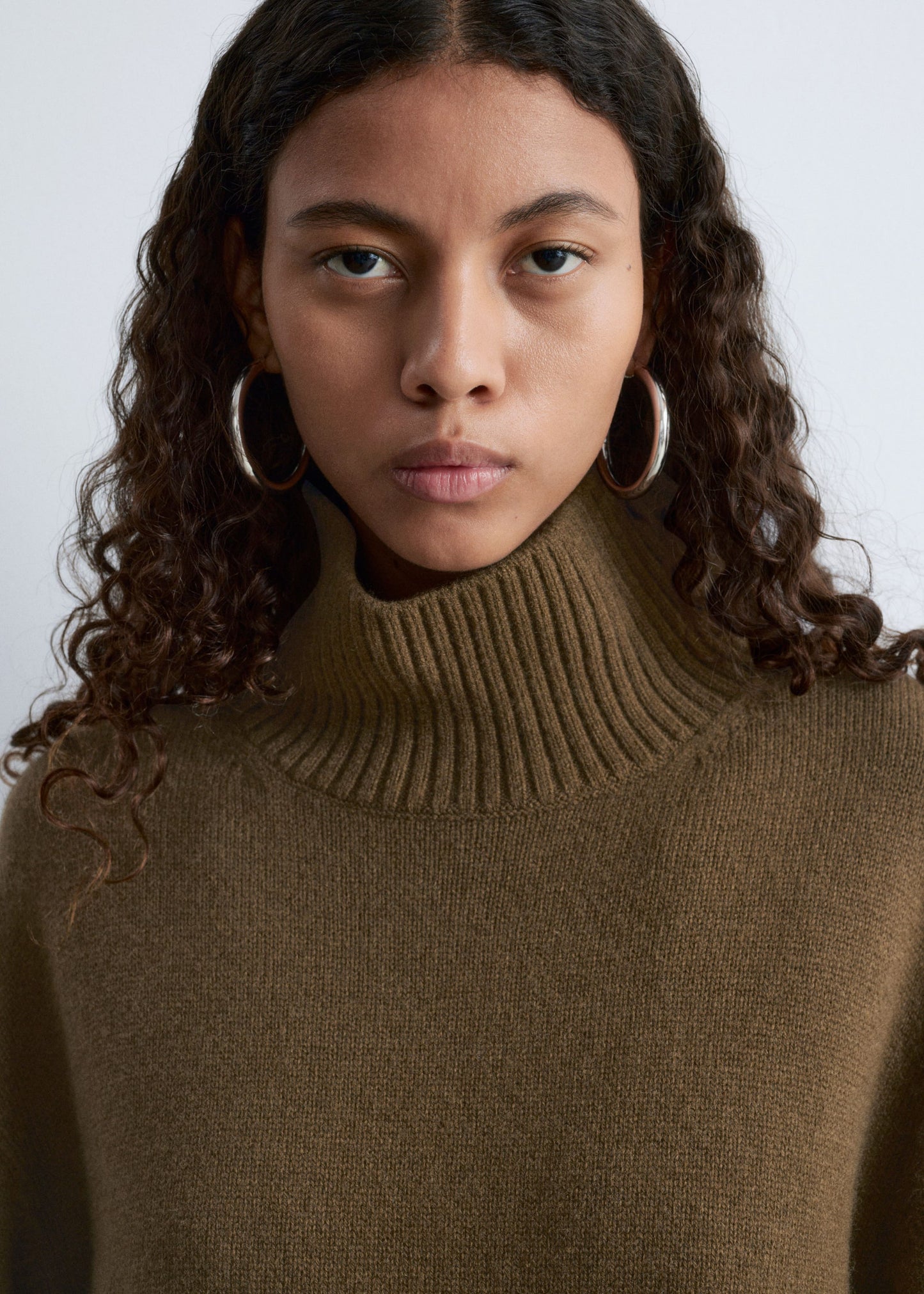 Oversized Turtleneck Wool Jumper