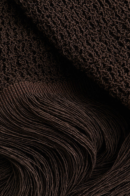 Fringed knitted dress