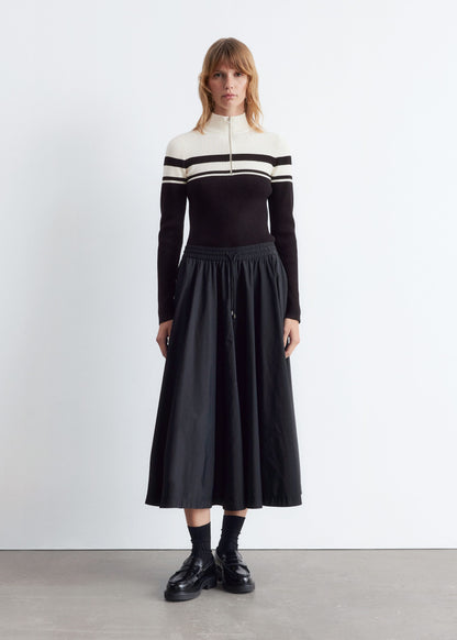 Zip-Top Mock Neck Jumper
