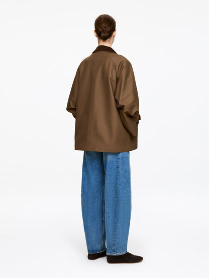 Corduroy-Collar Jacket