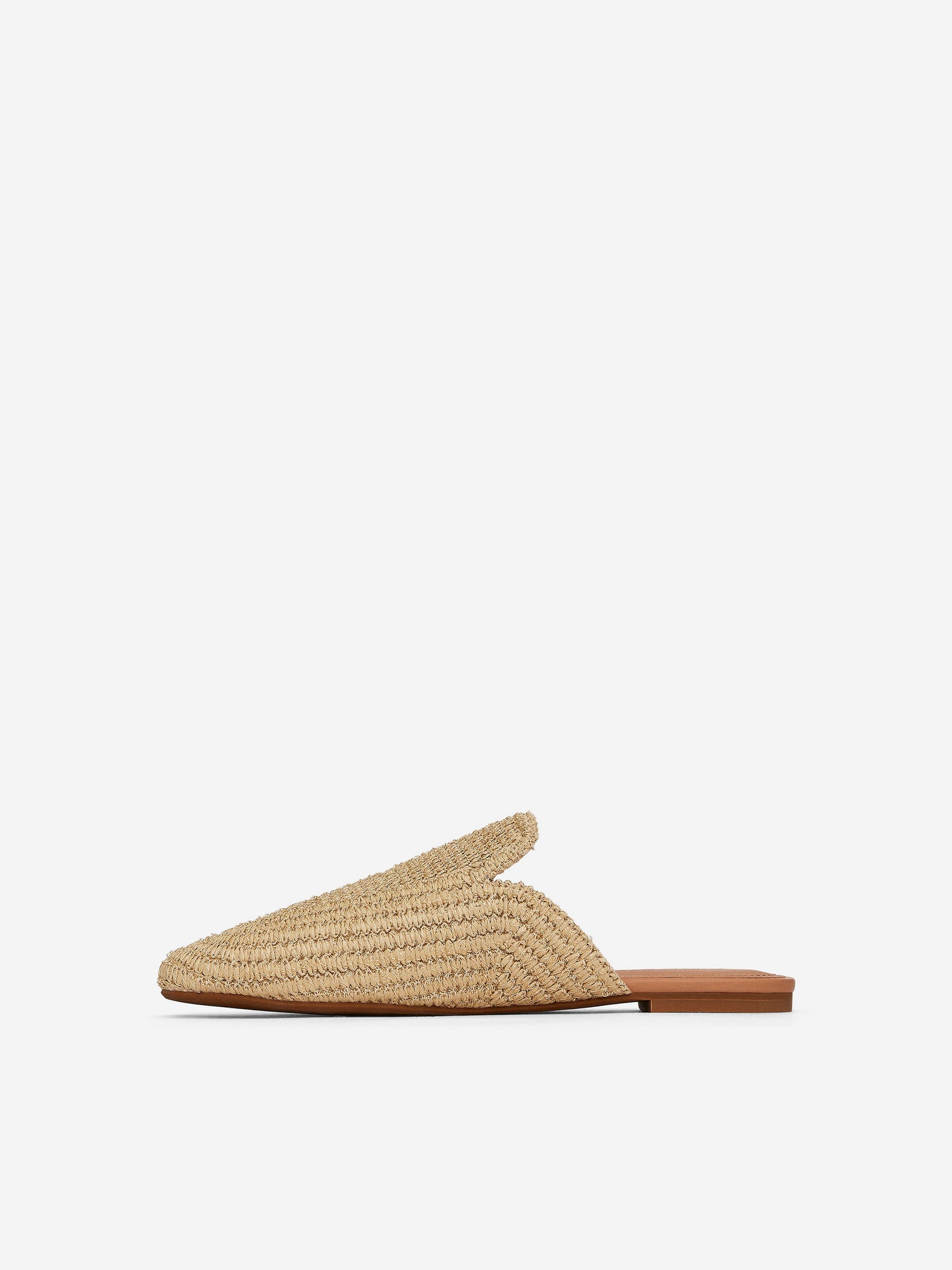 Flat Straw Mules