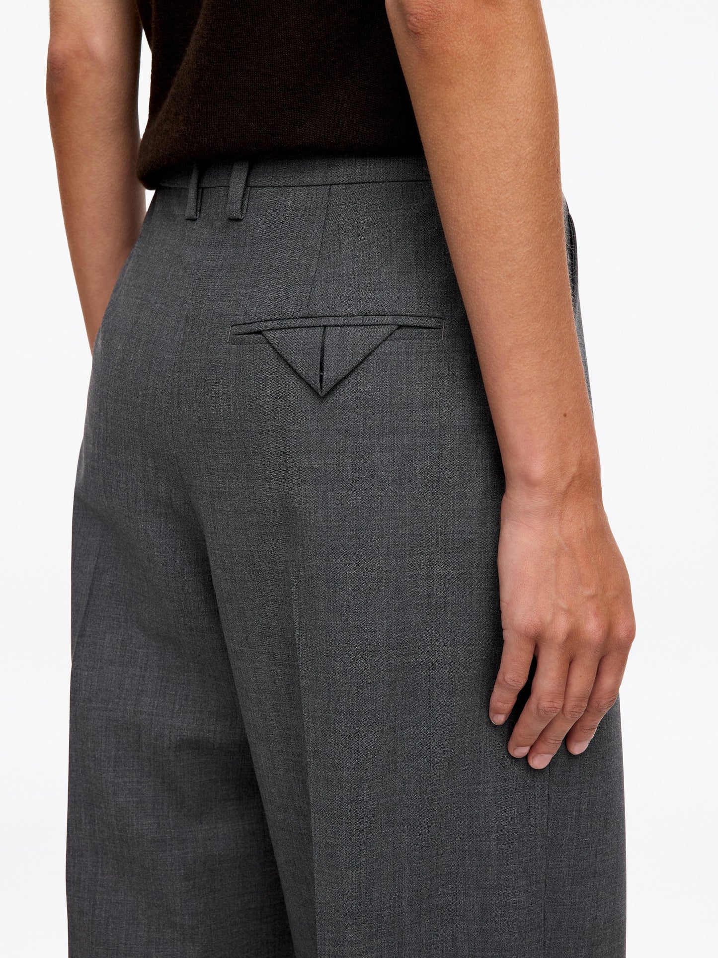 Pleated Wool-blend Trousers
