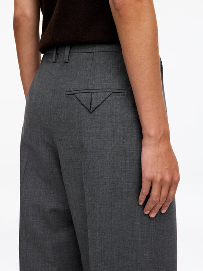 Pleated Wool-blend Trousers