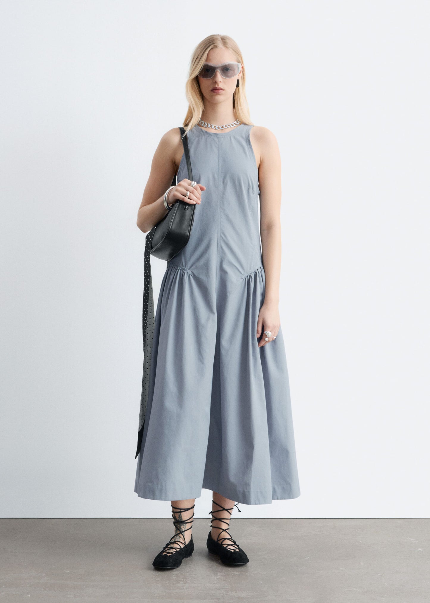 Flared Midi Dress