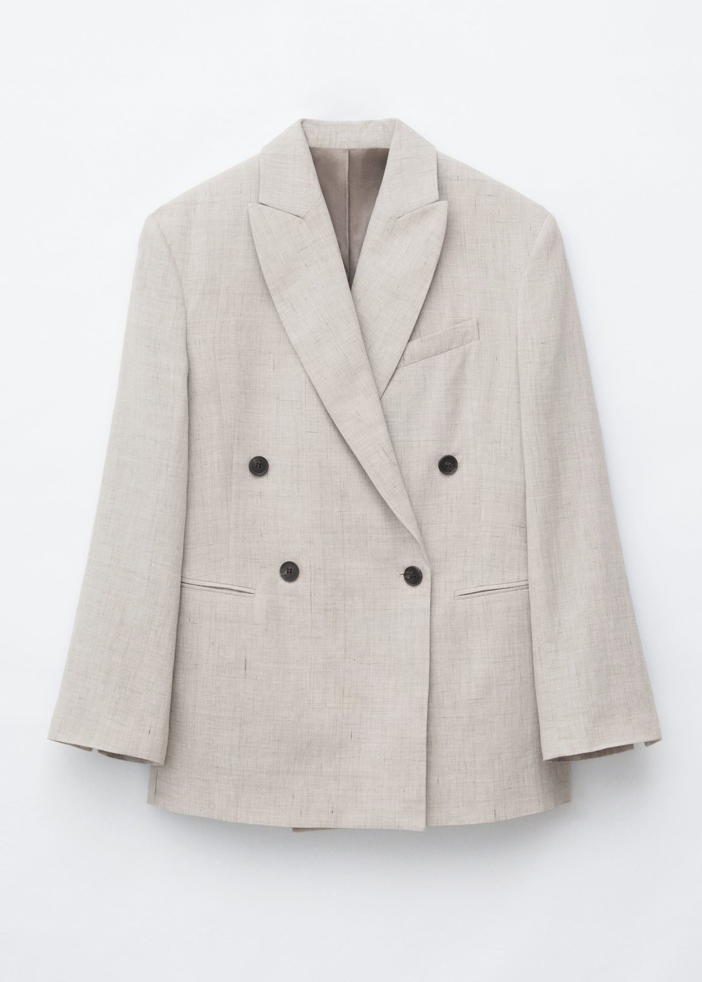 Relaxed Cotton-Linen Blazer