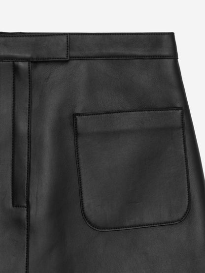 Leather Mini Skirt