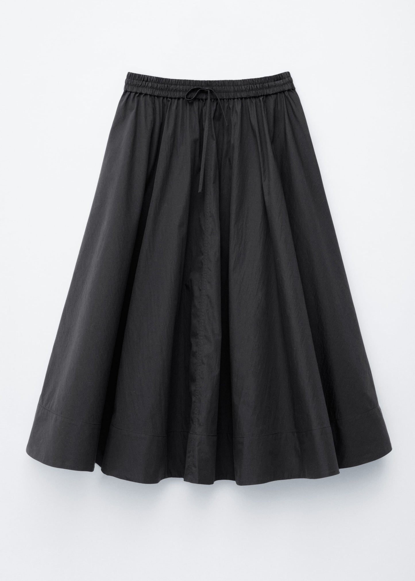 Gathered A-line Maxi Skirt