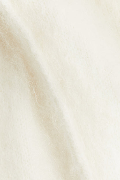 High-collar mohair-blend jumper