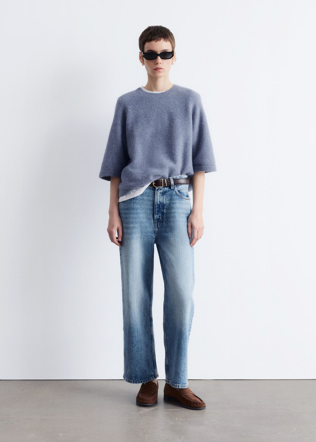 Alpaca-Blend Knitted Top