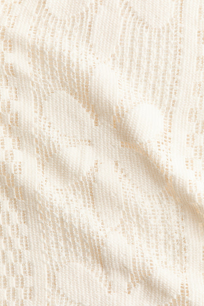 Lace jersey trousers