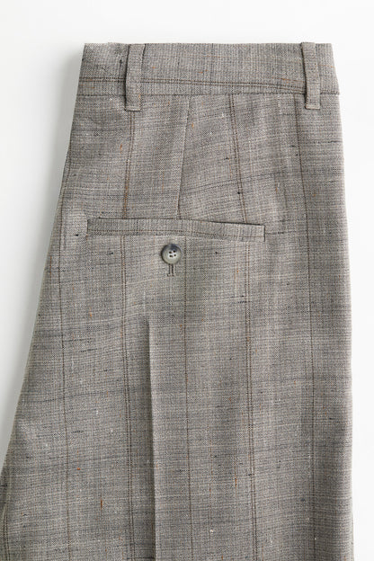 Tailored wool-blend trousers
