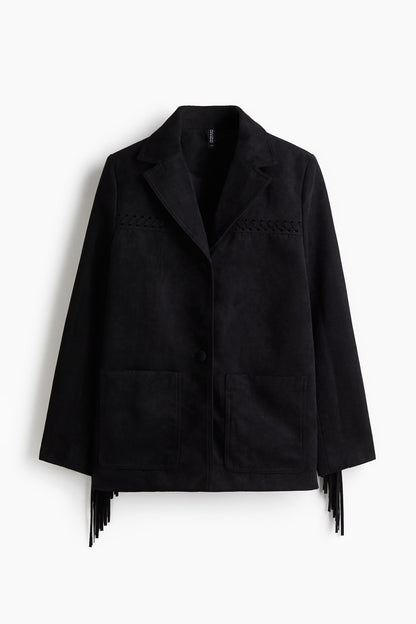 Fringed blazer