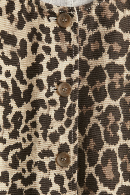 Animal Print Waistcoat