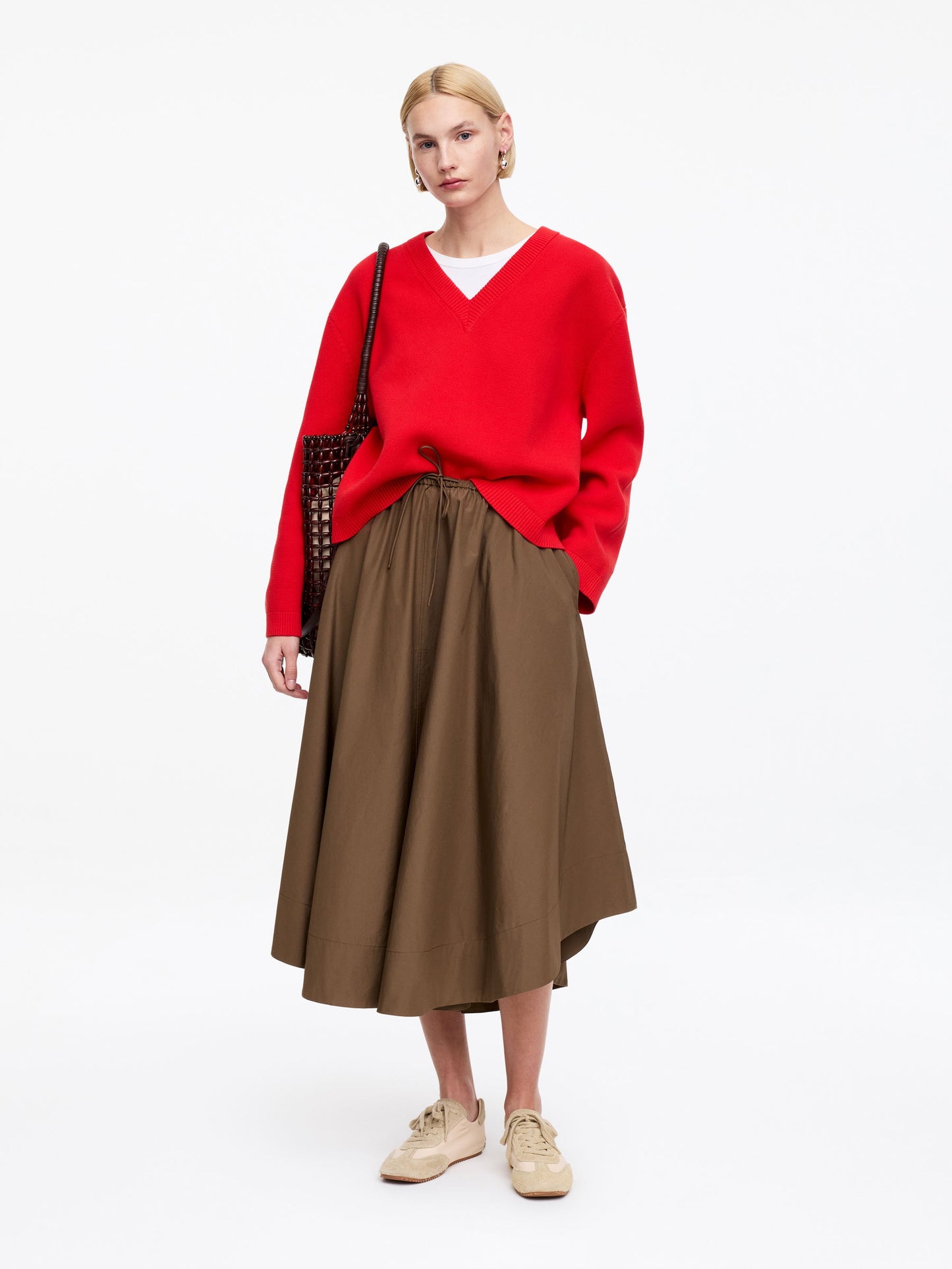 Wide Cotton Skirt