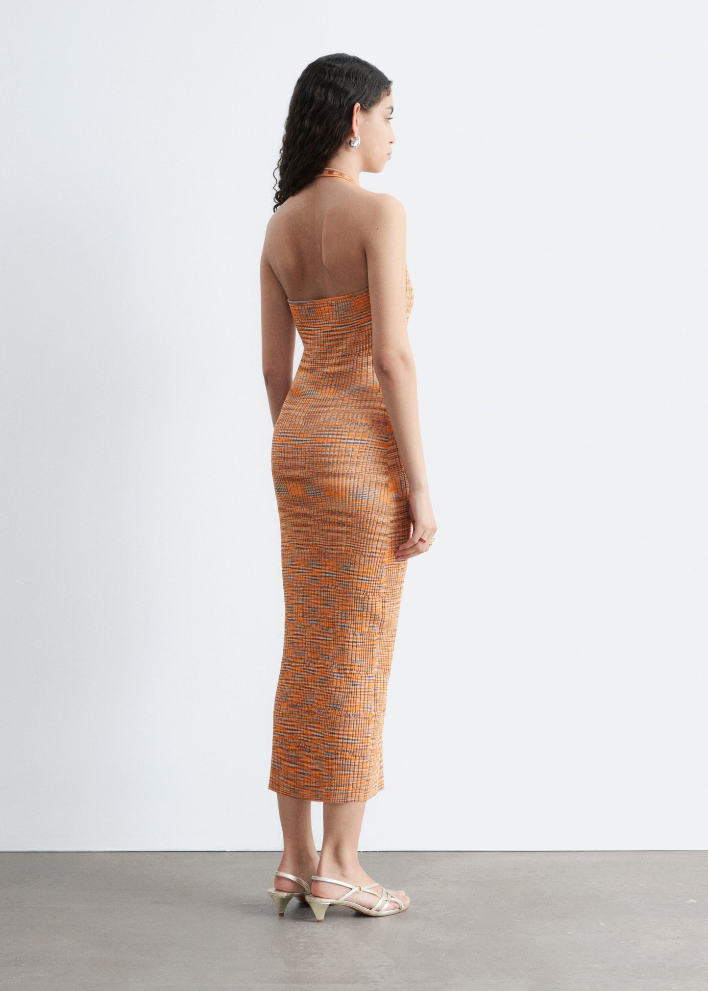 Spacedye Halterneck Midi Dress
