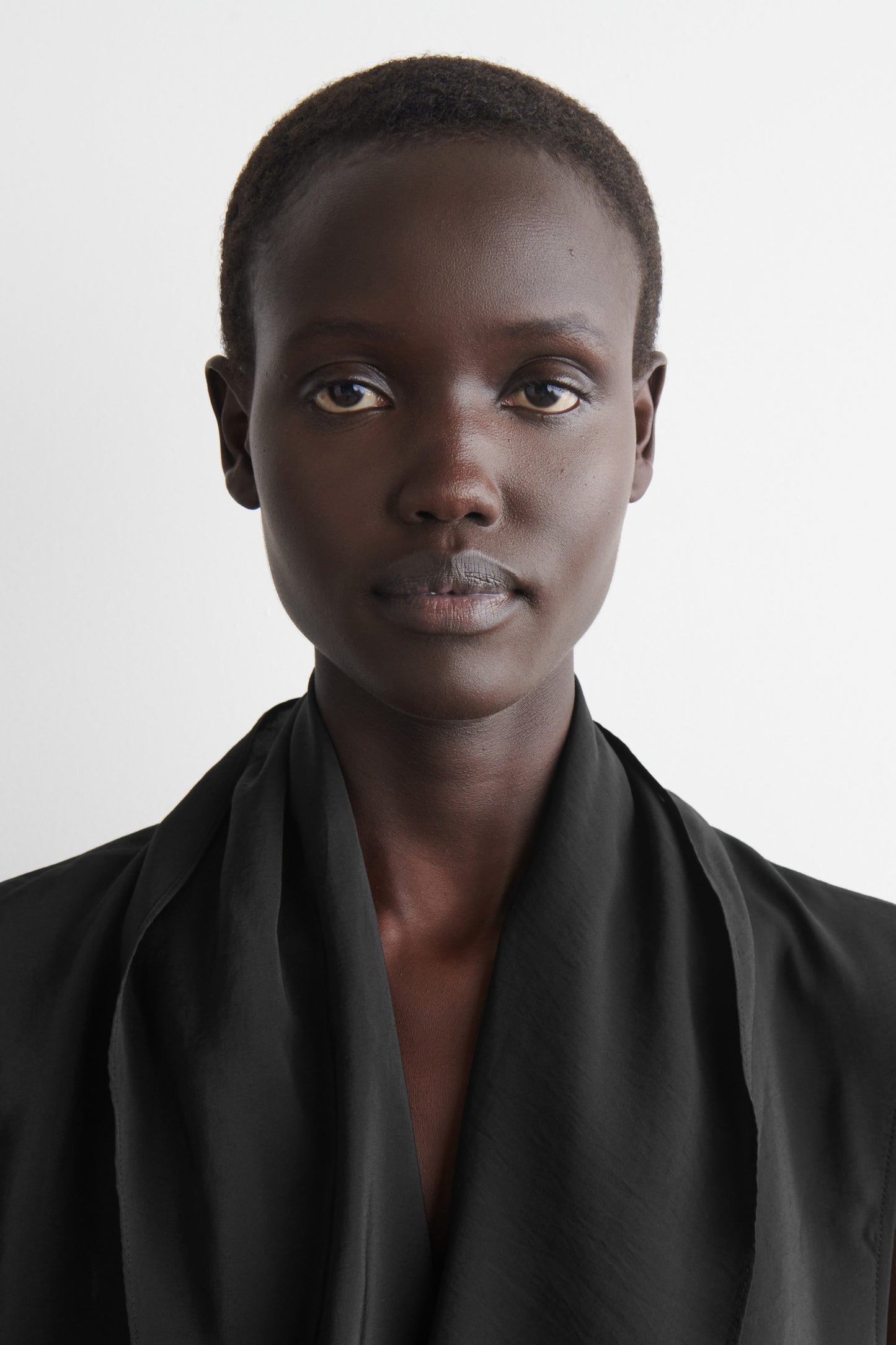 Ruffled draped midi dress