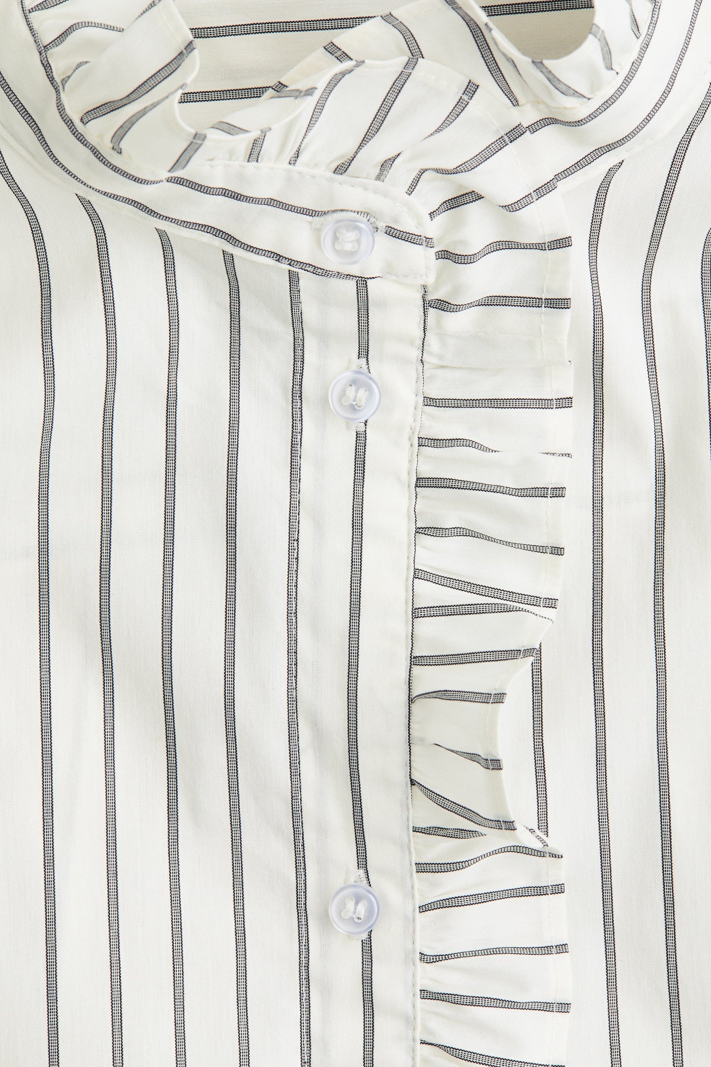 Frill-trimmed blouse