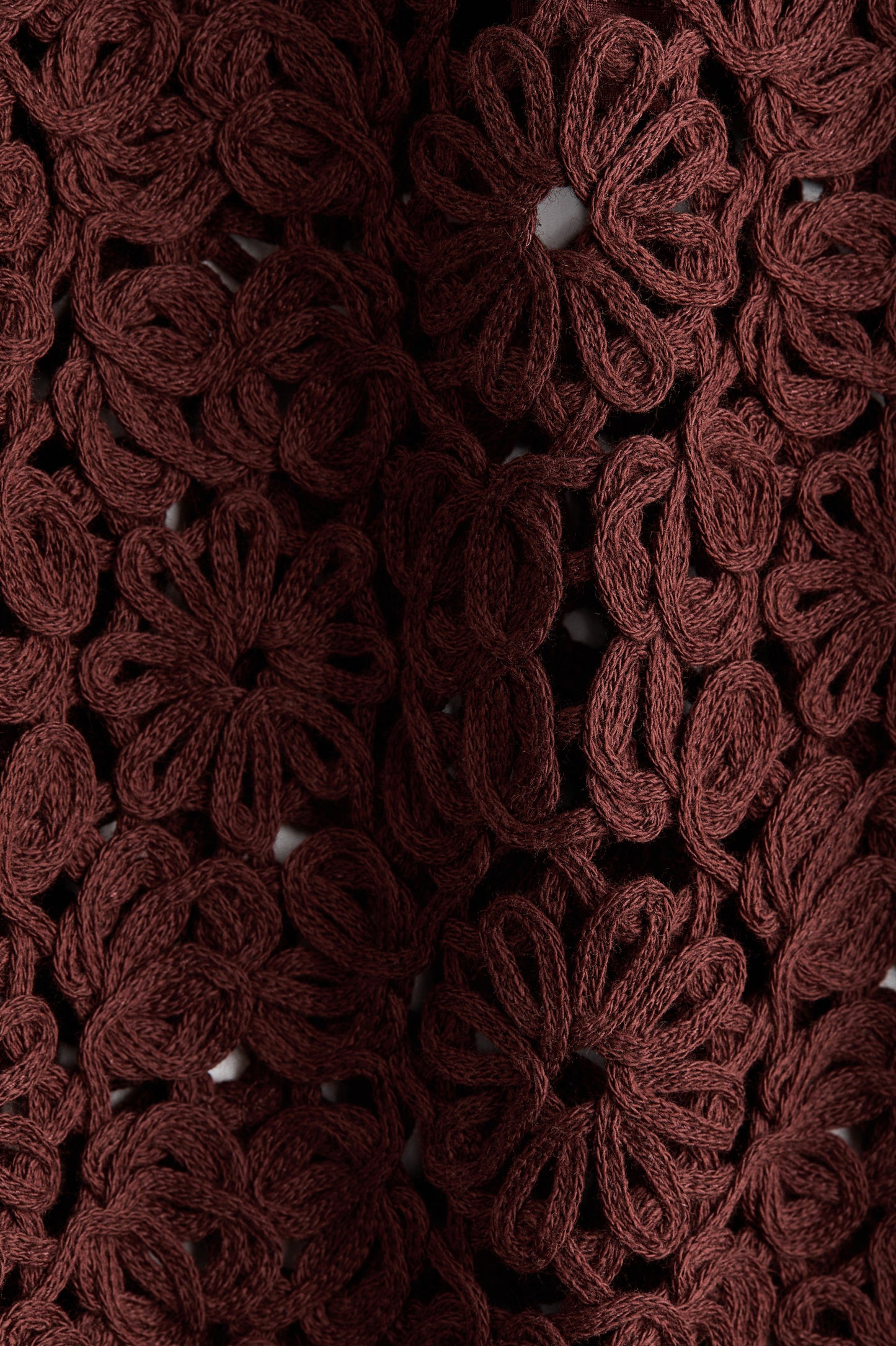Crochet-look skirt