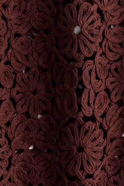Crochet-look skirt