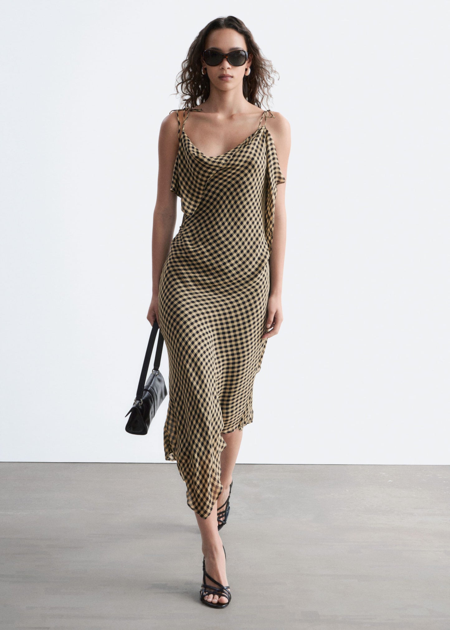 Draped Midi Dress