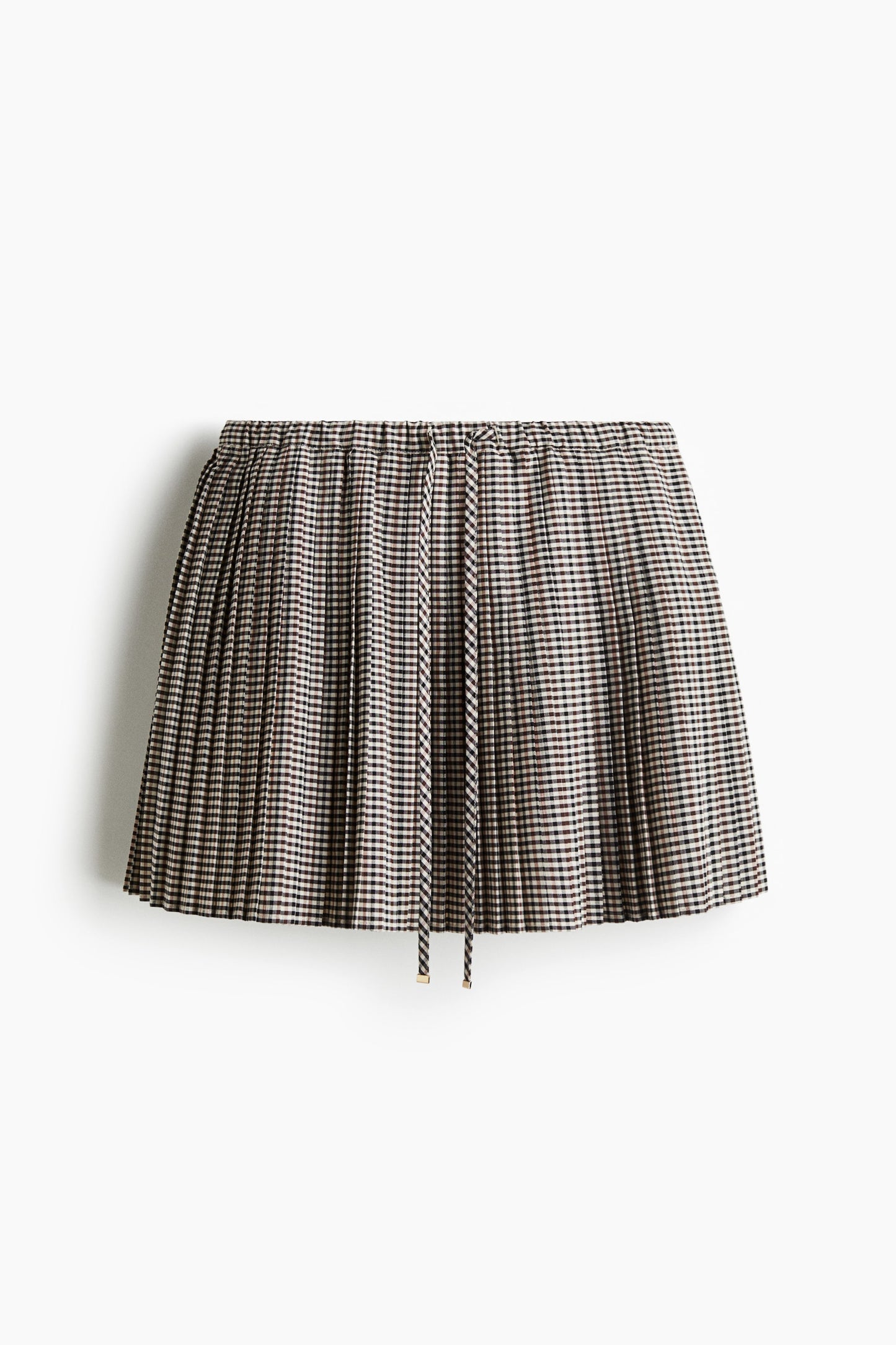 Pleated mini skirt