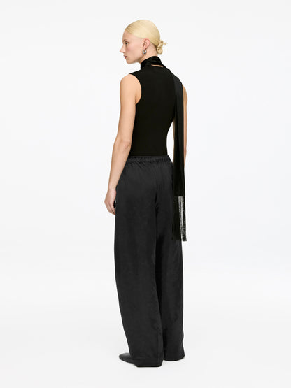 Drawstring Satin Trousers