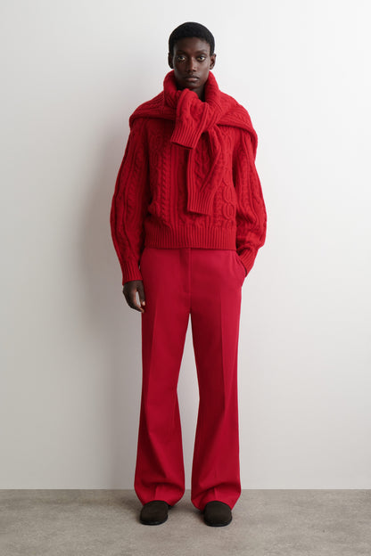Cable-Knit Wool-Cashmere Jumper