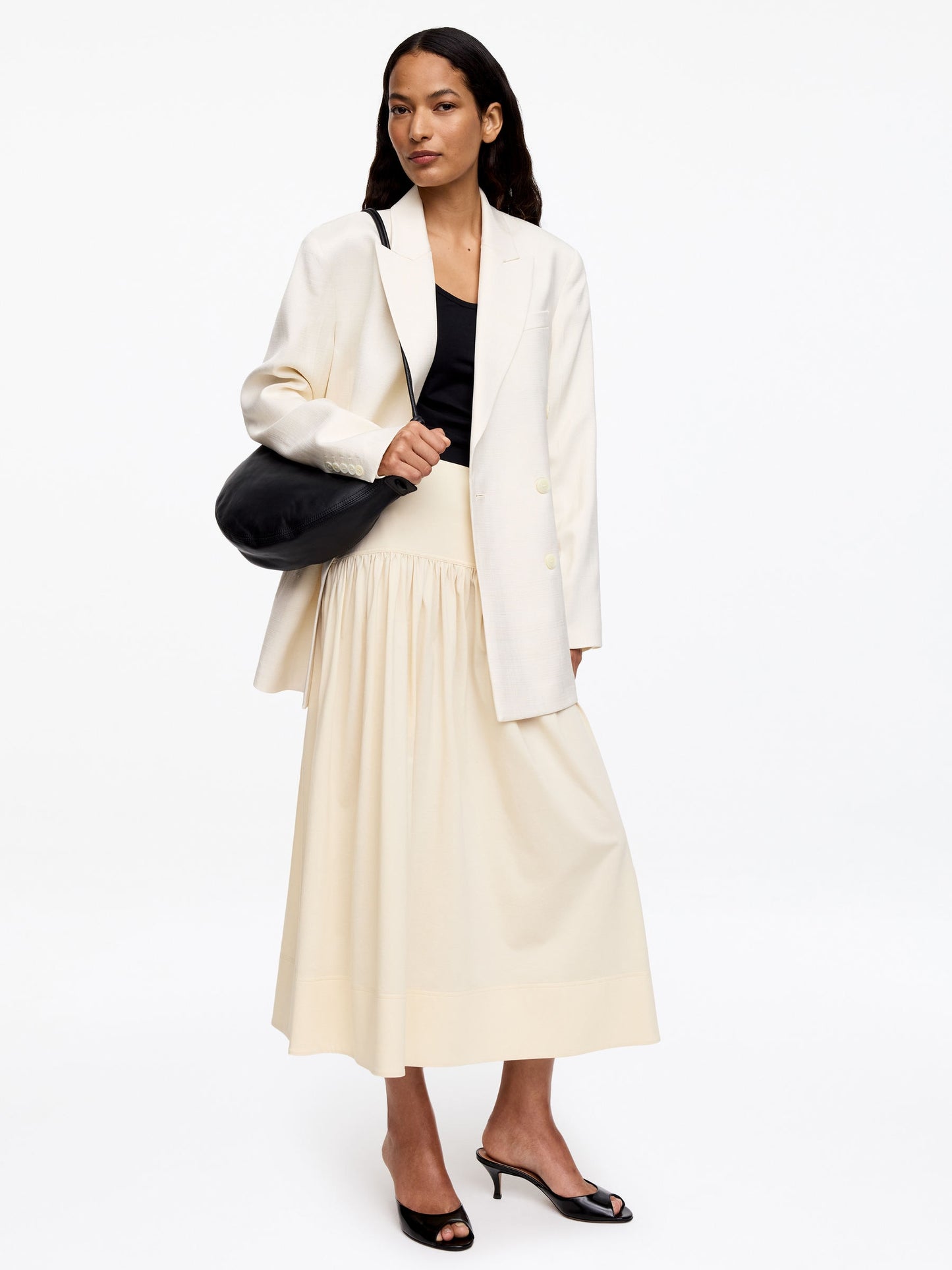A-Line Midi Skirt