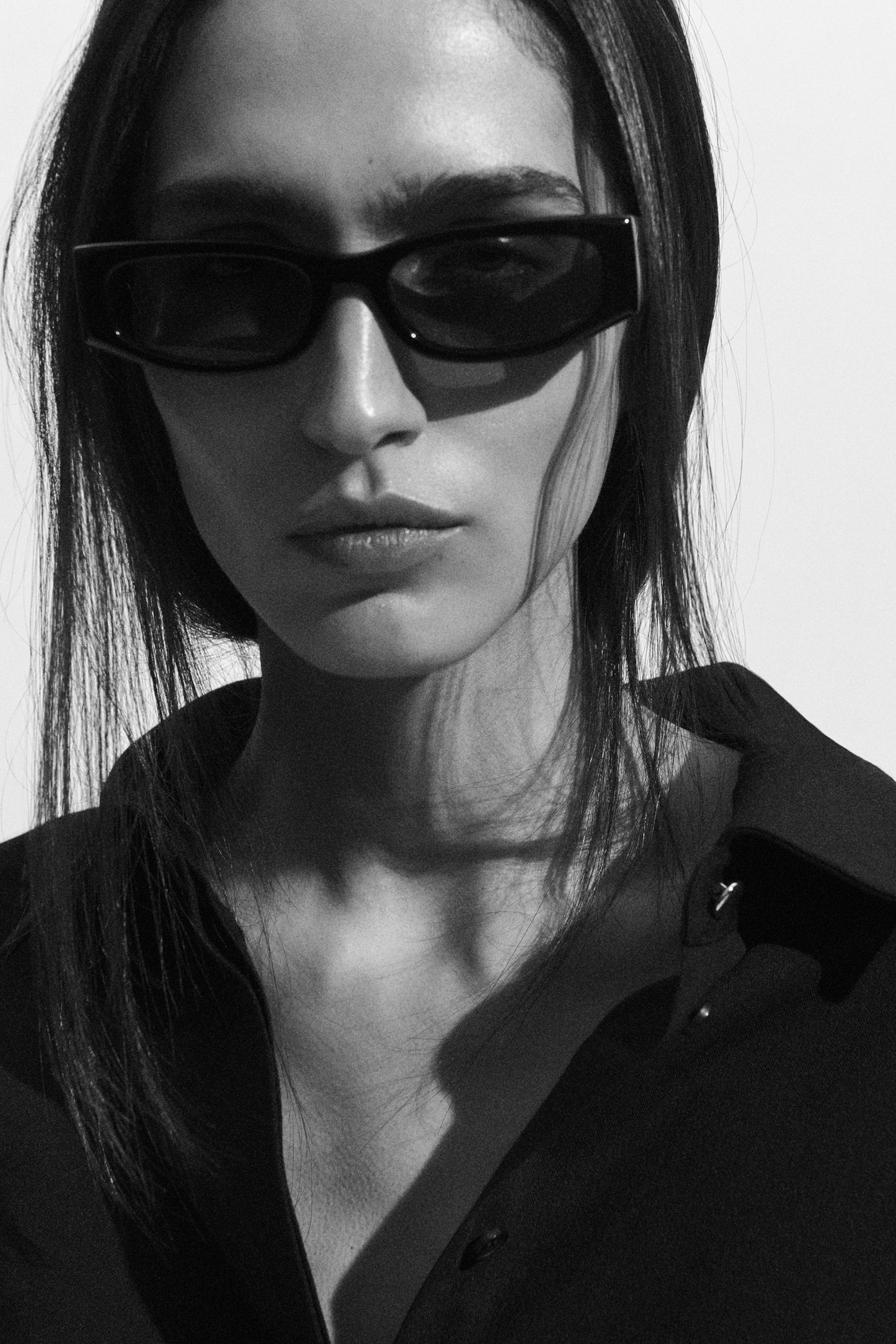 Slim Rectangular Sunglasses